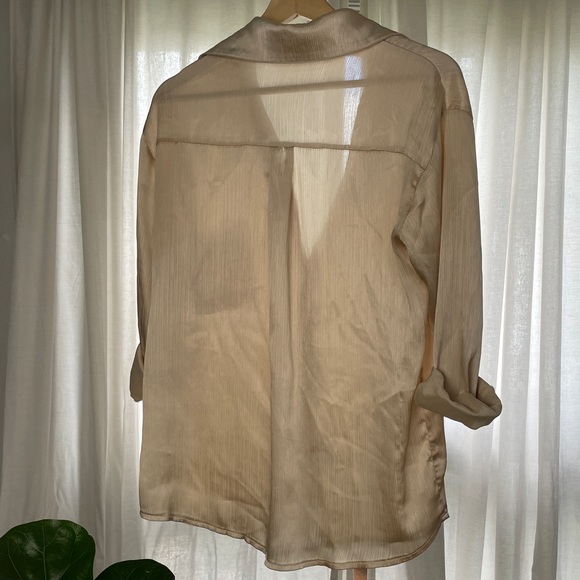 Flowy Satin Blouse - Picture 3 of 6